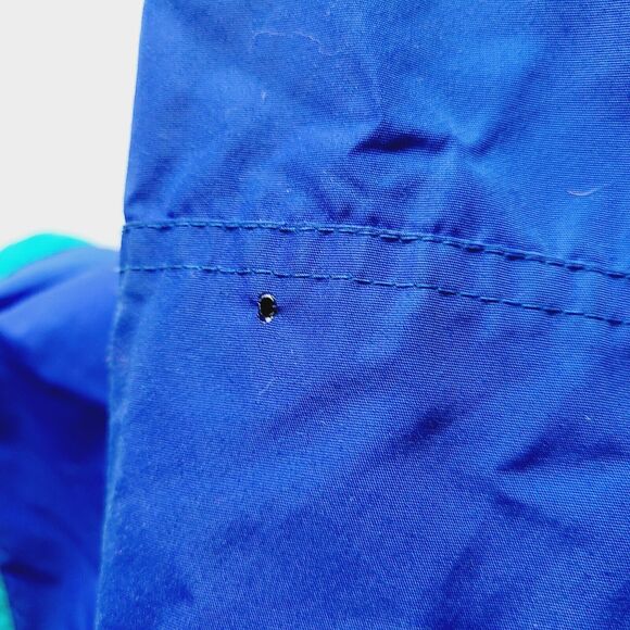 VTG Columbia Bugaboo Windbreaker Jacket Men’s Large Nylon Retro 90s Blue Green - Picture 9 of 14